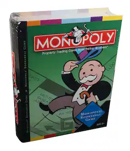 Hasbro - Monopoly Board Game - Designed to Sit on a Bookshelf, Ready to Play at a Moment's Notice - Multi