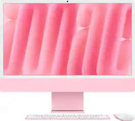 Apple - iMac 24-inch All-in-One - M6 chip - 10 Core CPU - 10 Core GPU - Standard Glass - 16GB Memory - 256GB SSD - Pink