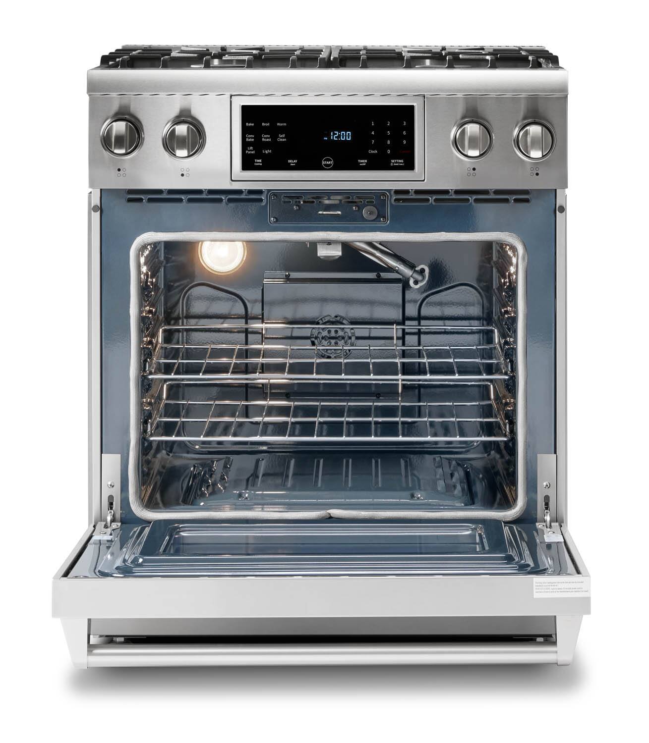 Alt View 11. Thor Kitchen - 4.55 cu. Ft.  Freestanding Gas Range with Self Cleaning - Stainless Steel.