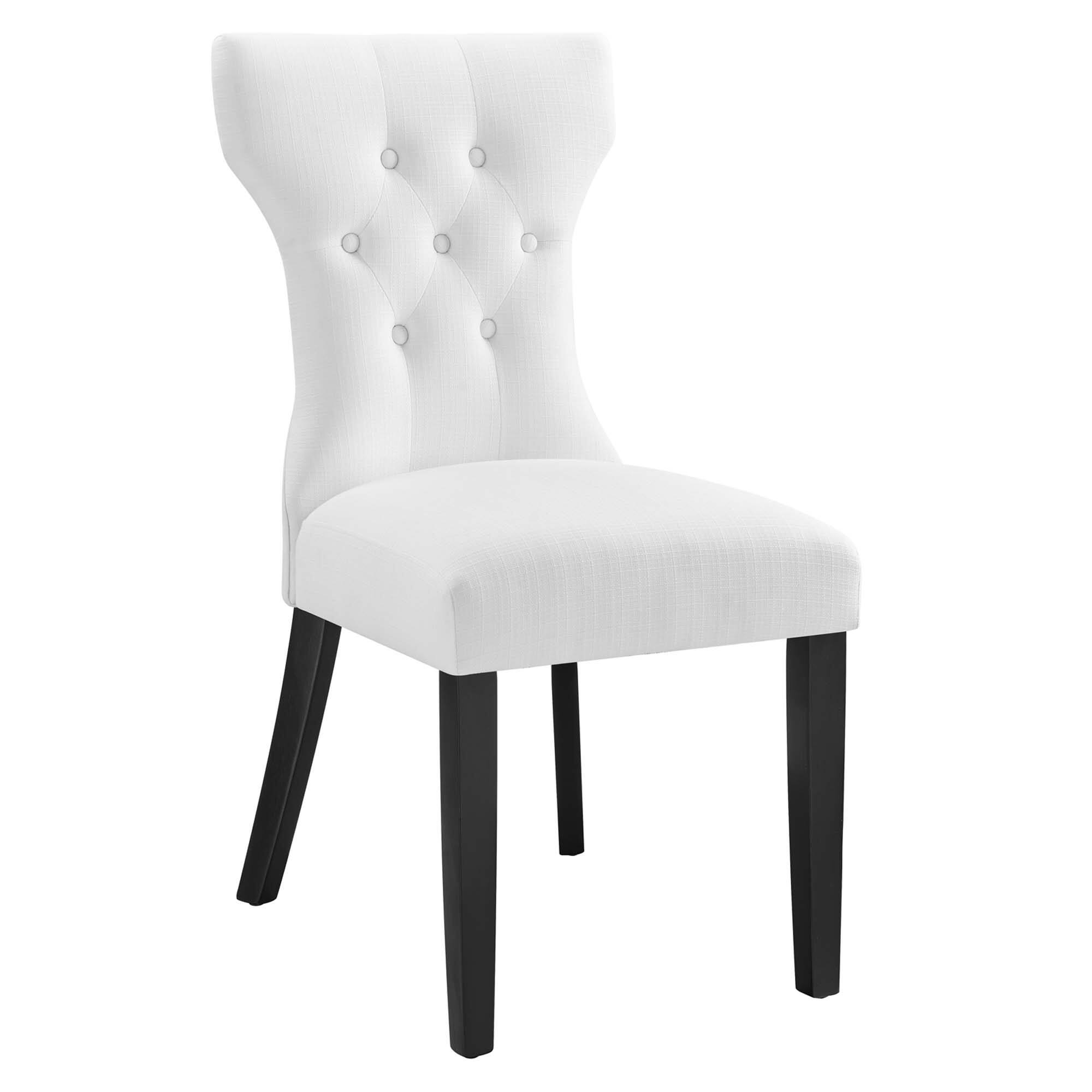 Angle. Modway - Silhouette Dining Side Chair by Modway - White.