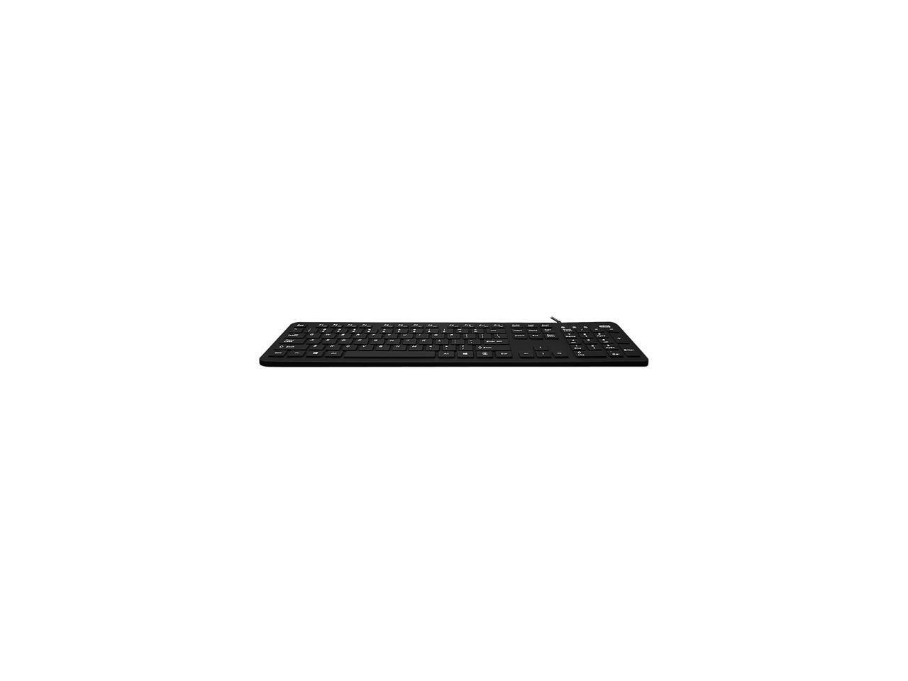 Alt View 2. Adesso - Adesso Antimicrobial Waterproof Desktop Keyboard Keyboard - Black.