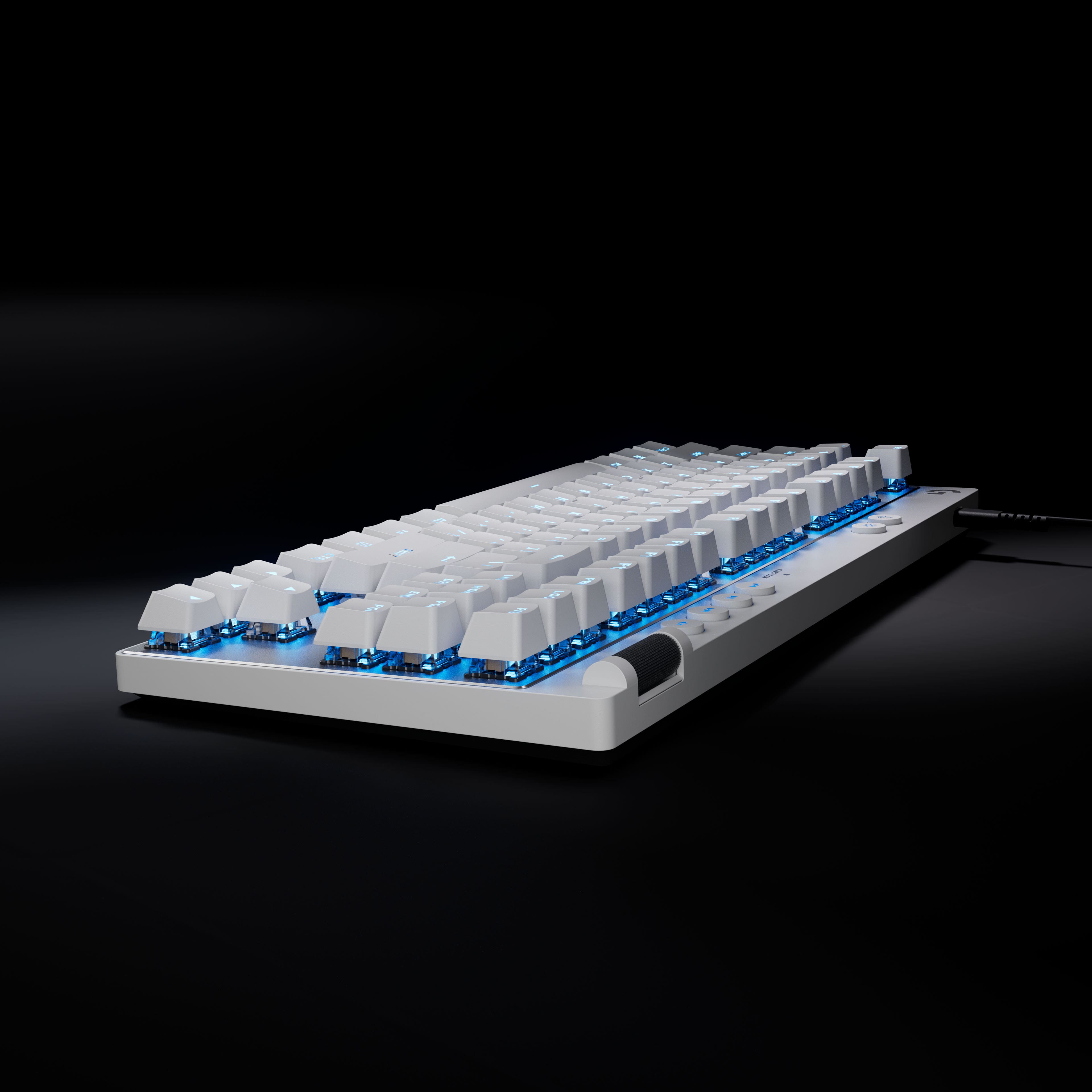 Alt View 20. Logitech - PRO X TKL RAPID Wired Hall-Effect Gaming Keyboard with Magnetic Analog Switch and Customizable RGB Lighting for PC - White.