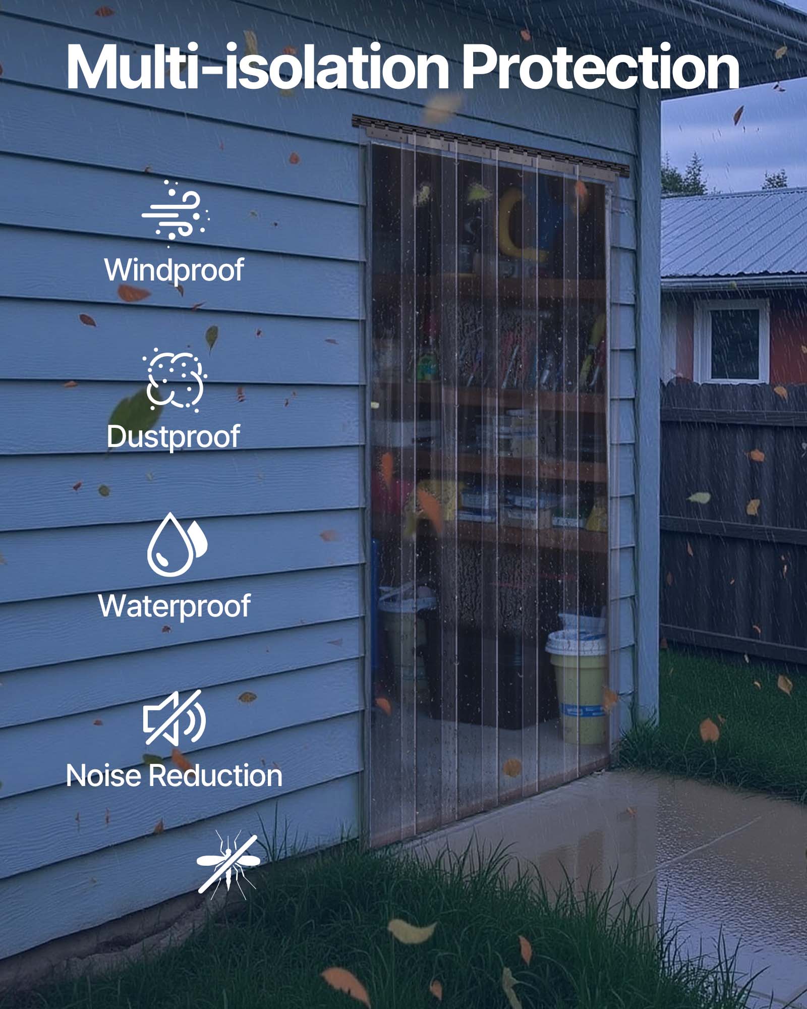 Multi-isolation Protection

- Windproof
- Dustproof
- Waterproof
- Noise Reduction