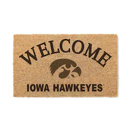 Jardine - Iowa Hawkeyes 18" x 34" Welcome Coir Doomat - Brown