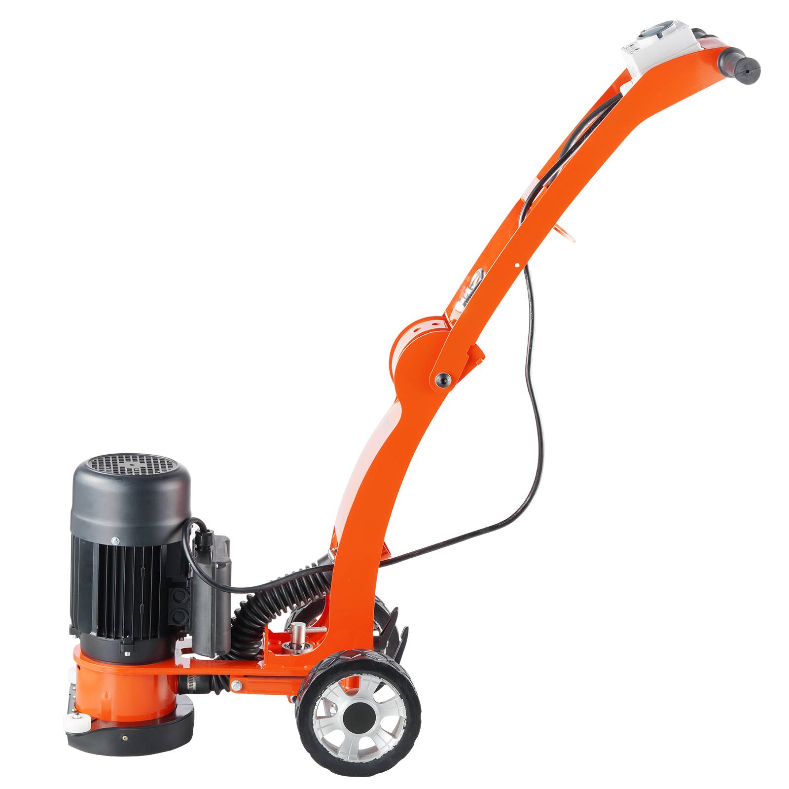 Alt View 5. VEVOR - Electric Concrete Floor Grinder 7" Walk-Behind Grinder 1.7HP Concrete Floor Polisher, 1300W Grinding Machine - Orange.