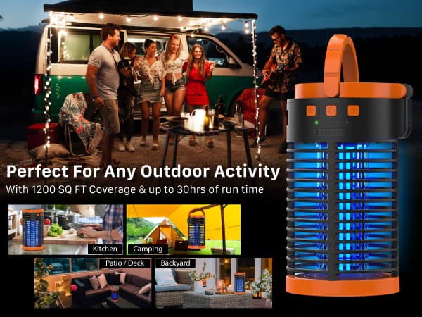 C Perfect For Any Outdoor Activity With 1200 SQ FT Coverage & up to 30hrs of run time Kitchen Camping Patio / Deck Backyard