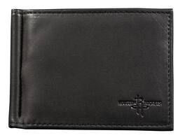 Rico Industries - Houston Rockets Basketball RFID Blocking Shield Black Leather Moneyclip Wallet - Multi