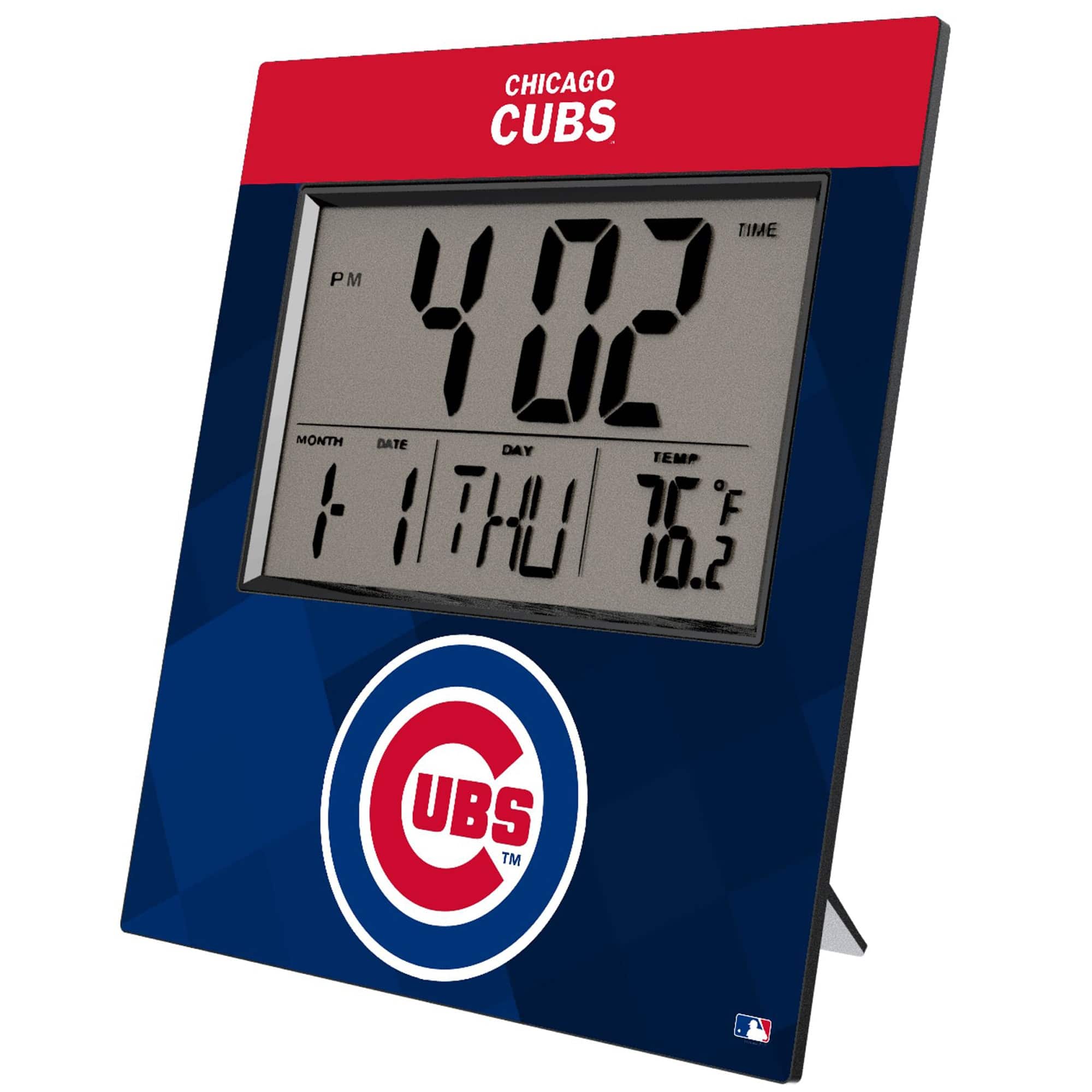 Keyscaper - Chicago Cubs Digital Desk Clock - Multicolor