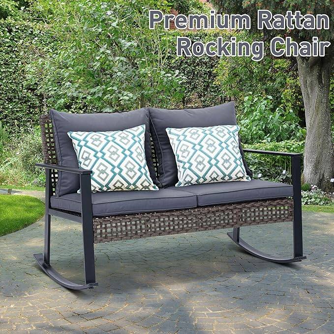 Premium Rattan Rocking Chair