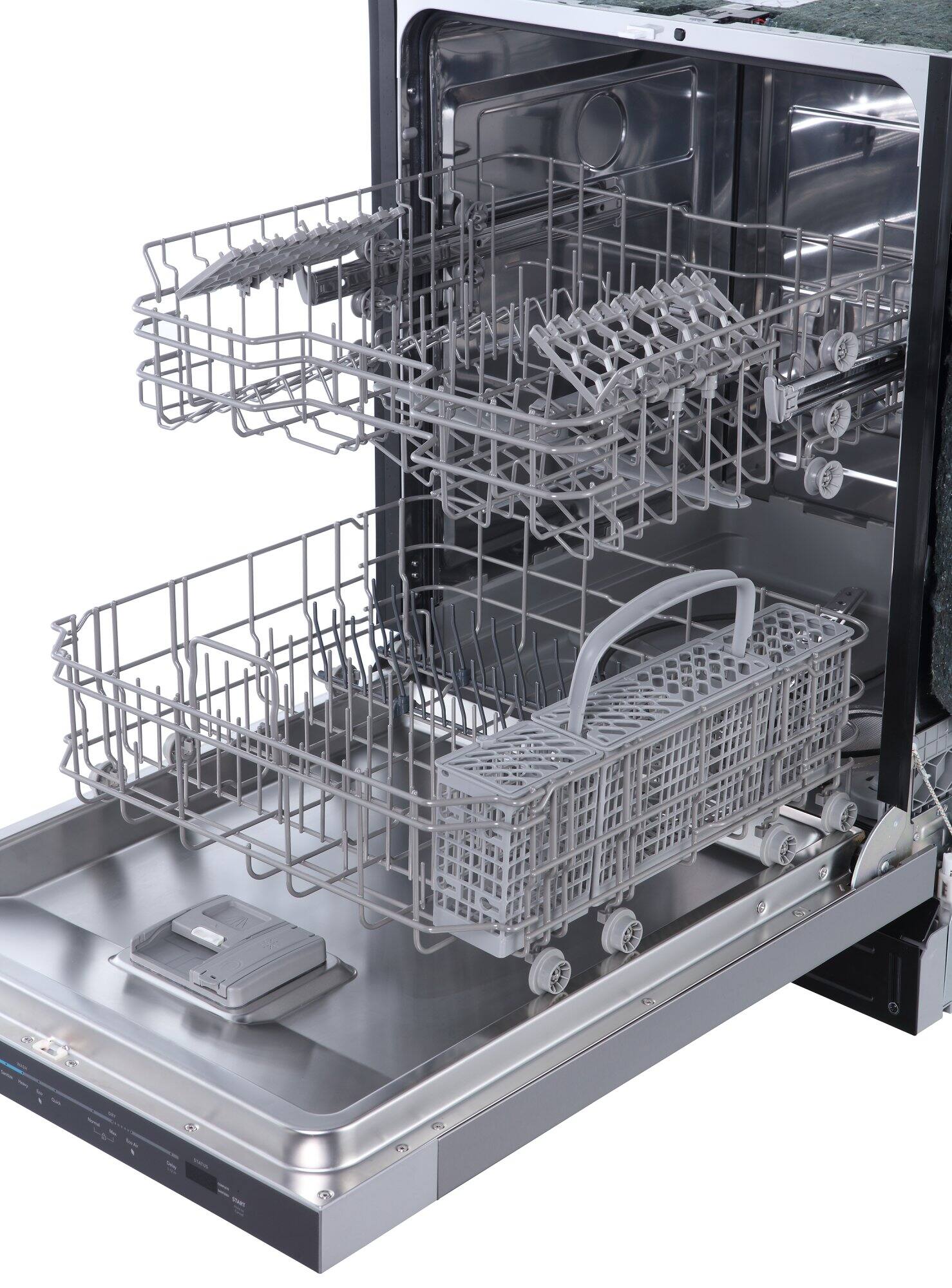 Alt View 1. Frigidaire - 24" Built-in Stainless Steel Hybrid Tub Dishwasher 49 dBA - Stainless Steel.