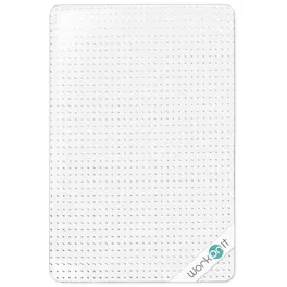 WorkOnIt - Office Chair Mat for Low Pile Carpets, Computer Desk Floor Mat - Clear