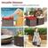 Versatile Ottoman Suitable for the patio, poolside and more Cozy Ottoman storage box Compact Side Table Single Seat