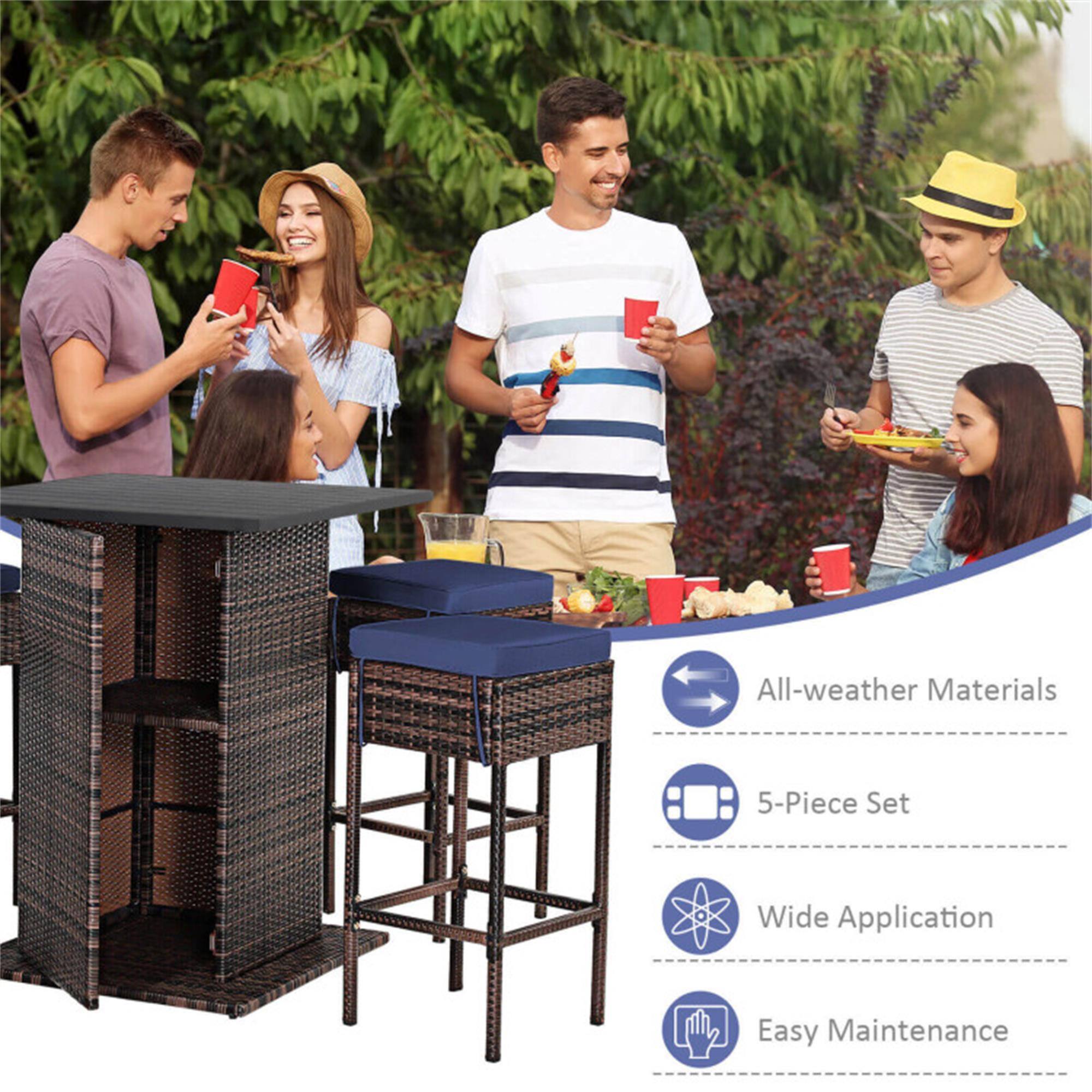 All-weather Materials  
5-Piece Set  
Wide Application  
Easy Maintenance