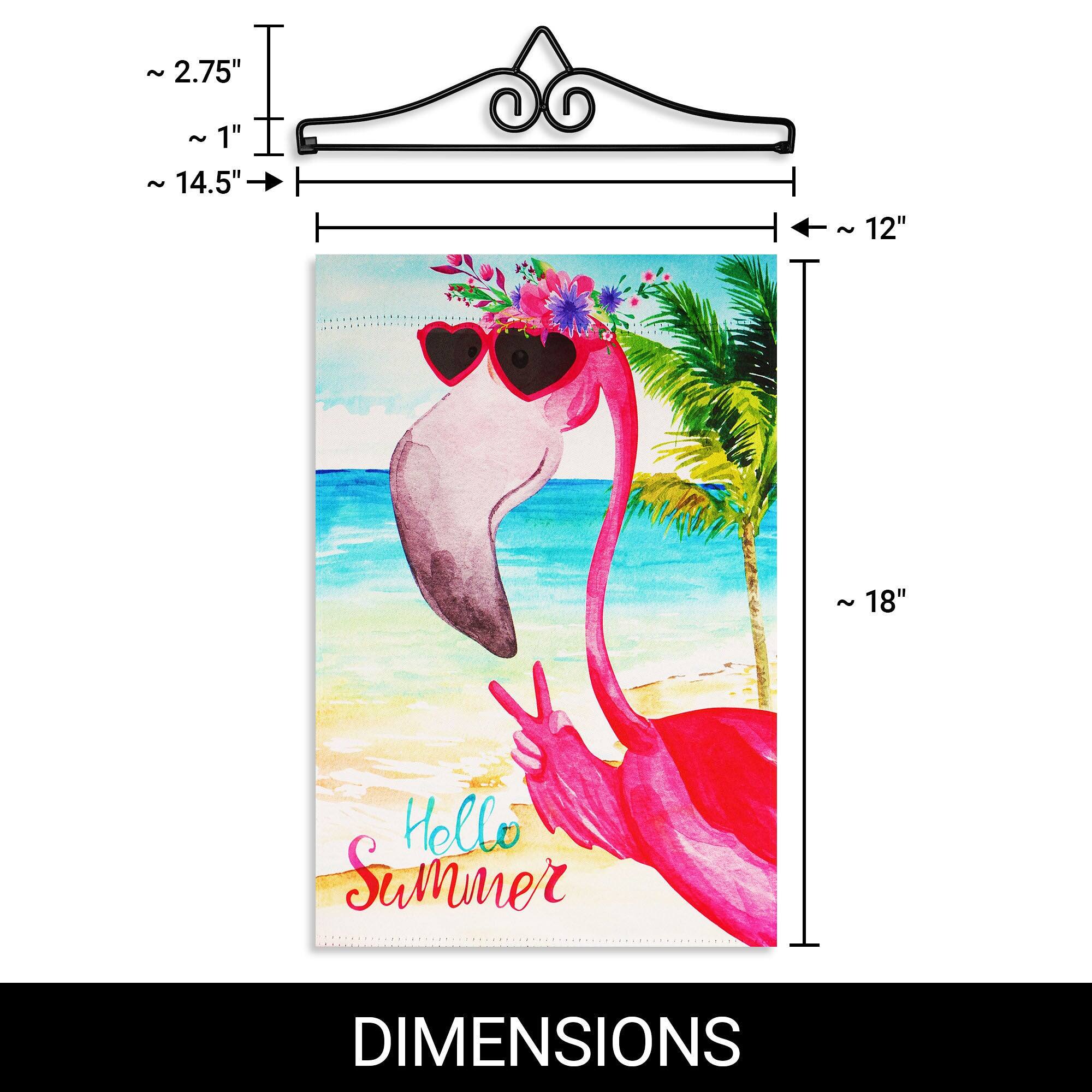 ~2.75"  
~1"  
~14.5"  
~12"  
~18"  

Hello Summer  

DIMENSIONS