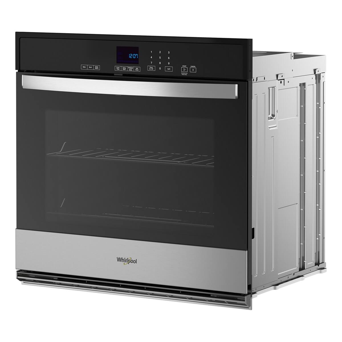 Alt View 9. Whirlpool - 30" 5.0 Cu. Ft. Built-In Single Electric Wall Oven with Self-Cleaning - Stainless Steel.