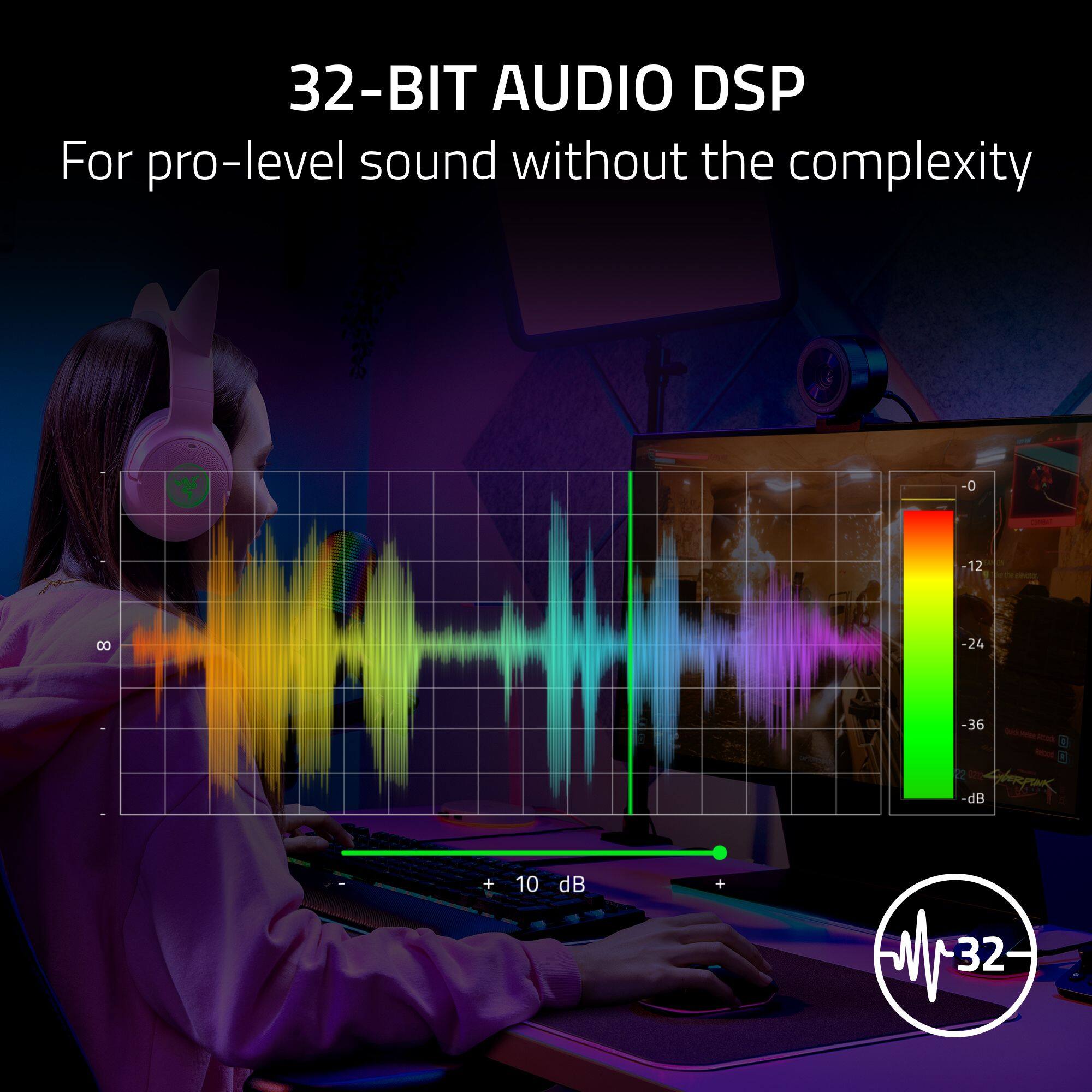 32-BIT AUDIO DSP  
For pro-level sound without the complexity