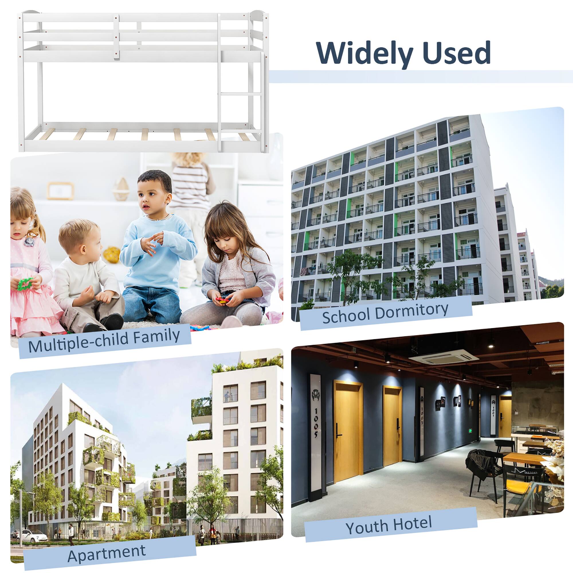 Widely Used

Multiple-child Family

School Dormitory

Apartment

Youth Hotel