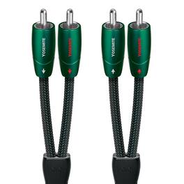 AudioQuest - Yosemite RCA > RCA 3.5' Analog Audio Interconnect Cable with RCA to RCA Connectors - Green on Black