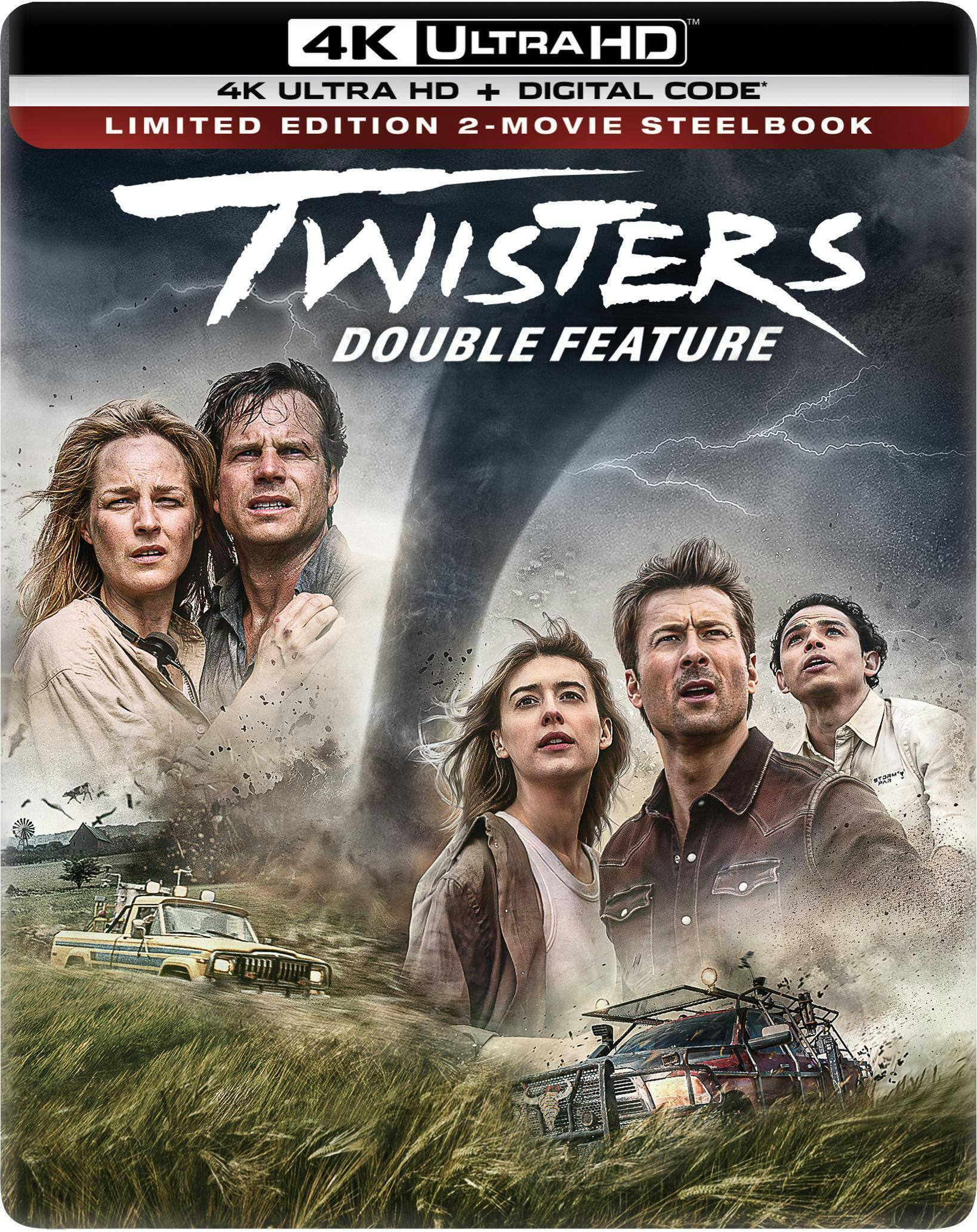 Angle. Twisters Double Feature (Steelbook)   - 4K Blu-Ray.