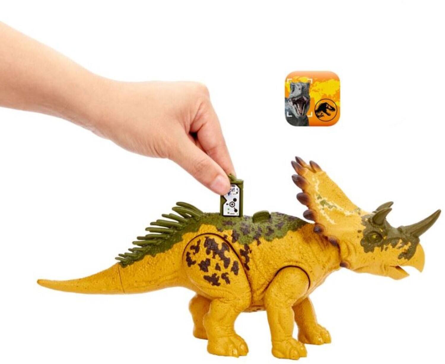 Alt View 4. Mattel - Mattel - Jurassic World - Wild Roar Regaliceratops  - COLLECTABLES - Multicolor.