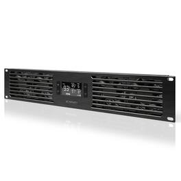 AC Infinity - CLOUDPLATE T7-N, Quiet Rack Cooling Fan System, 2U Intake - Black