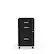 Front. Staples - 3-Drawer Mobile Vertical File Cabinet, Letter Size, Lockable, 25.7"H x 14.3"W x 19.9"D - Black.