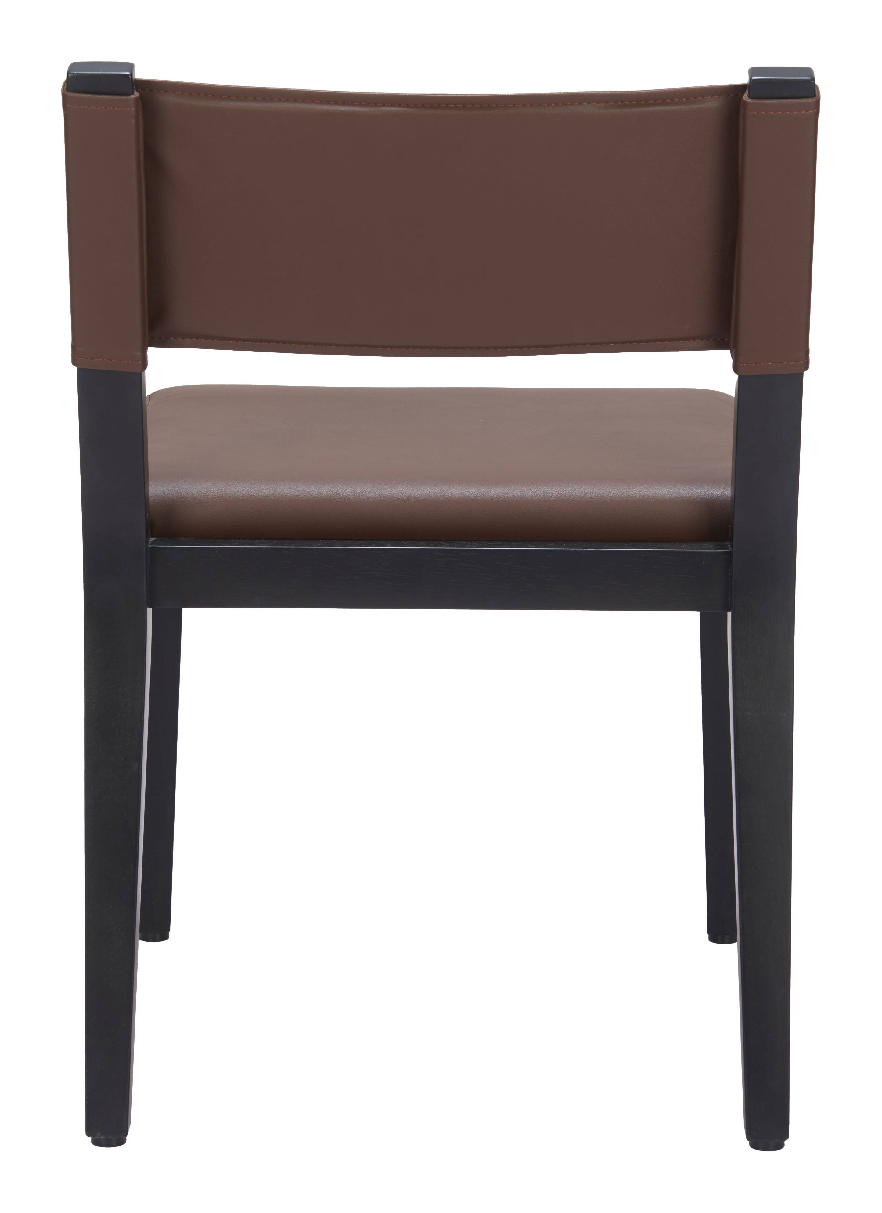 Alt View 2. Hivvago - Roxas Dining Chair (Set of 2) Brown - Brown.