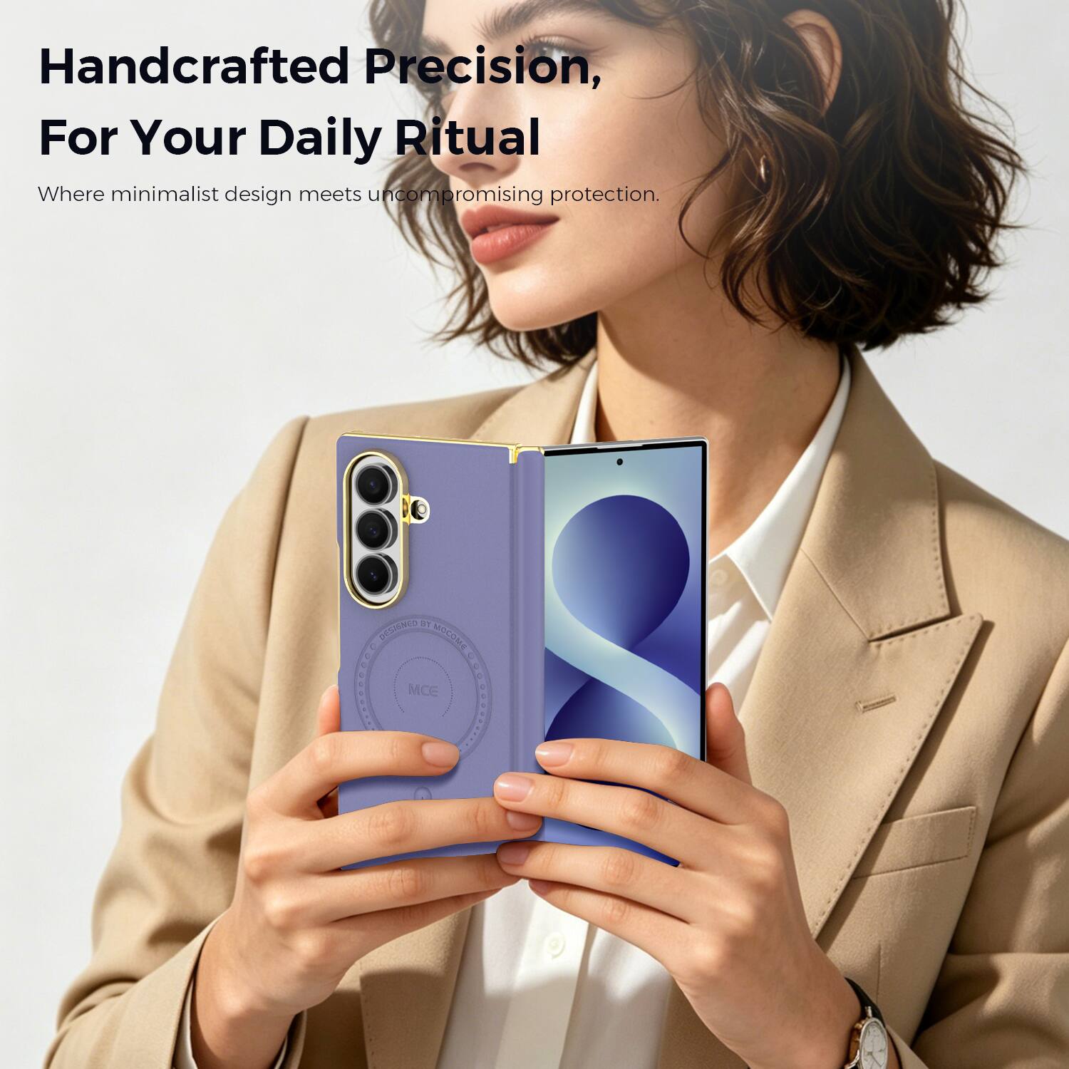 Handcrafted Precision, For Your Daily Ritual  
Where minimalist design meets uncompromising protection.  

O DESAND M - : : 00000SCOO MCE 000