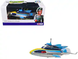Stingray Submarine Blue and Silver with Yellow Stripes "Gerry Anderson's Stingray" (1964) TV Series Model by Corgi