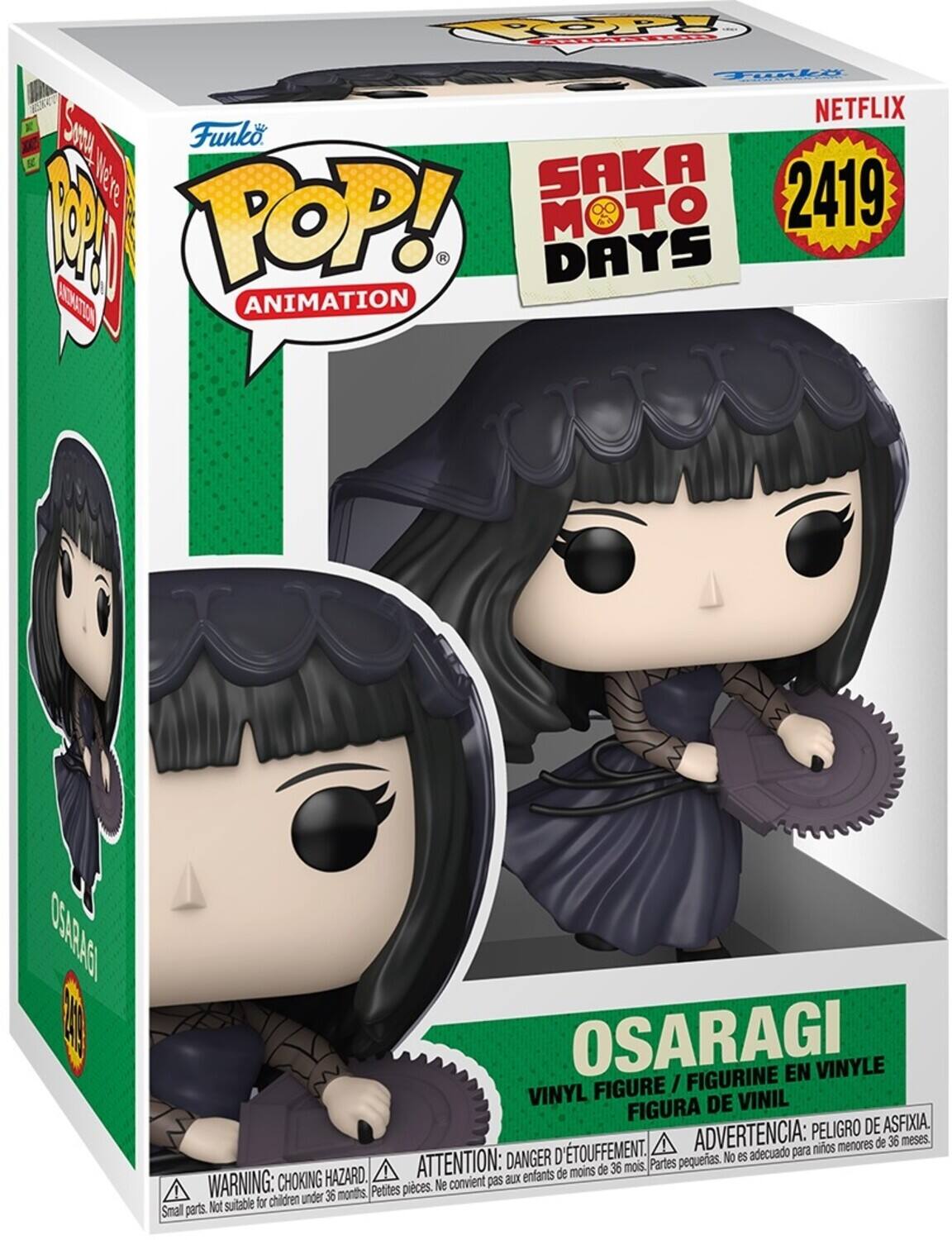 TOP OL Ty KC NETFLIX SAMy Funko POP! SAKA 2419 ANIMATION OSARAGI FIGURINE EN VINYLE FIGURE / VINYL DE VINIL FIGURA PELIGRO DE ASFIXIA. D'TOUFFEMENT. ADVERTENCIA: para niños menores de 36 meses. DANGER pequeñas. No es adecuado HAZARD. ATTENTION: BLX enfants de moins de 36 mois. Partes WARNING: CHOKING Petites pièces. Ne convient pas children under 36 months Not suitable for Small parts.