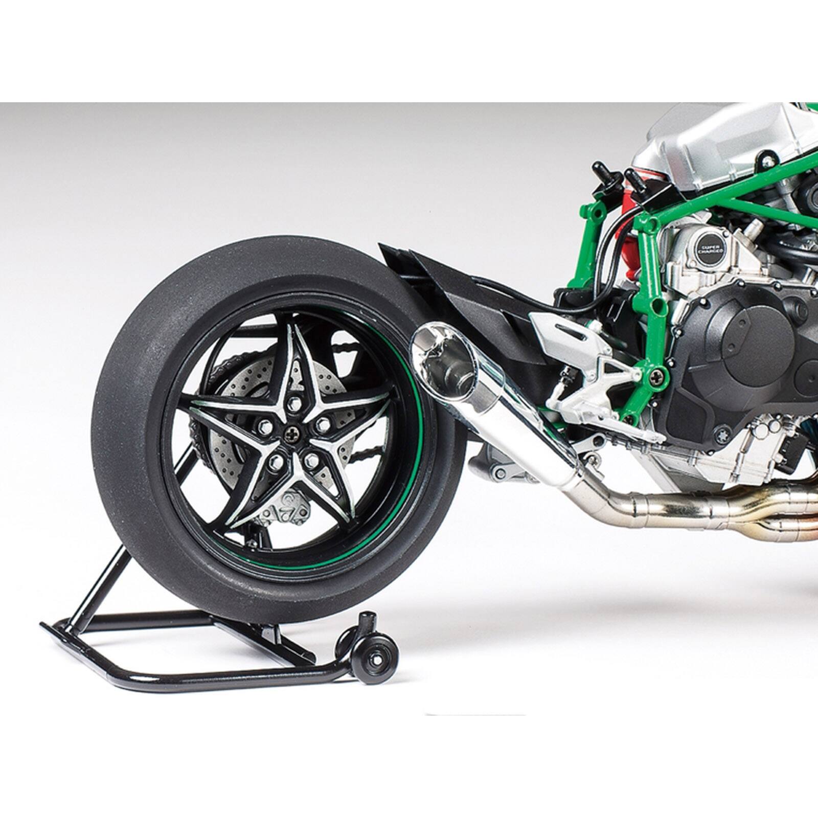 Alt View 5. Tamiya - Model Kit Kawasaki Ninja H2R Motorcycle 1/12 Scale Model by Tamiya.