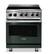 Front. Viking - 5 Series 4.7 Cu. Ft. Freestanding Electric Induction Range - Black Forest Green.