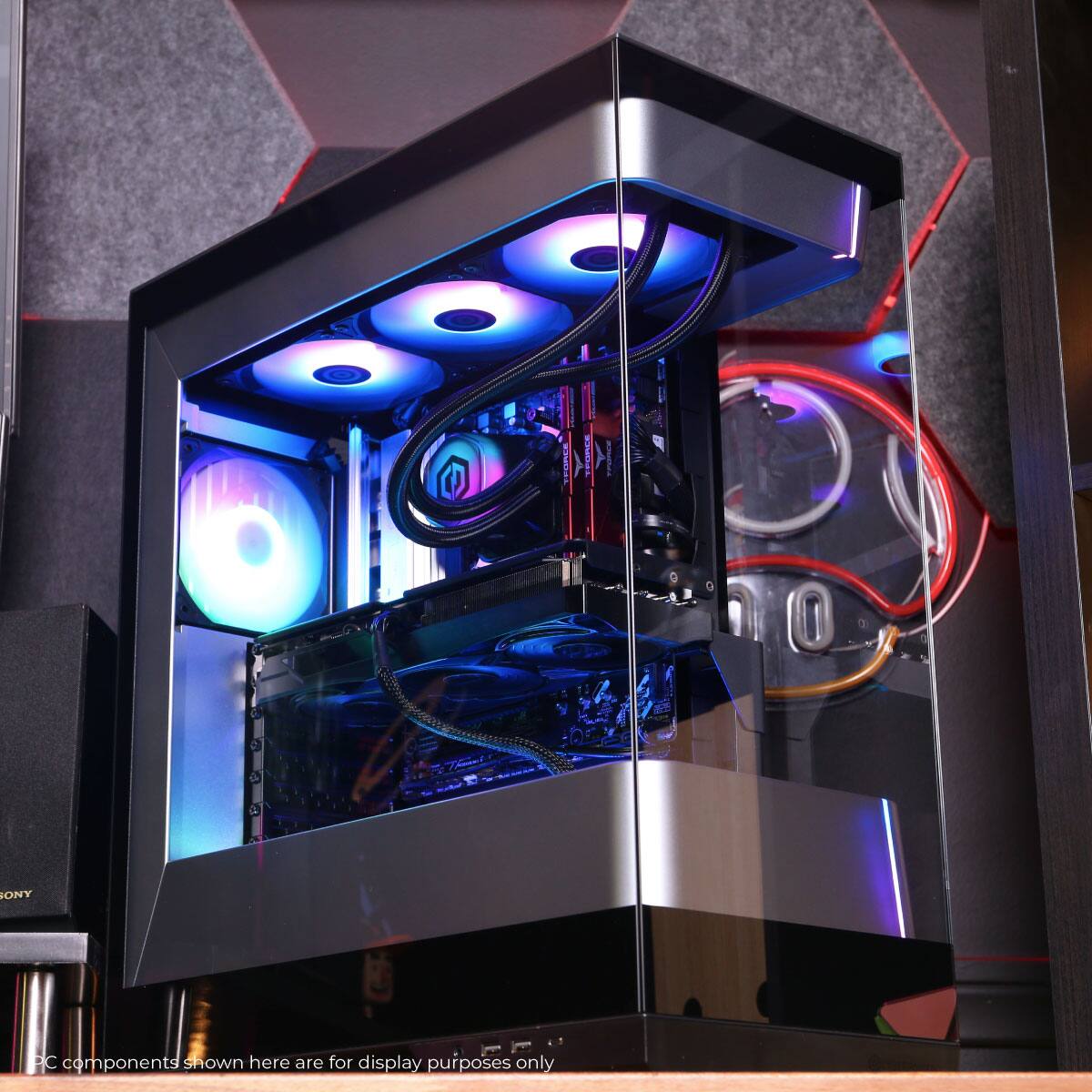 PC components shown here are for display purposes only.