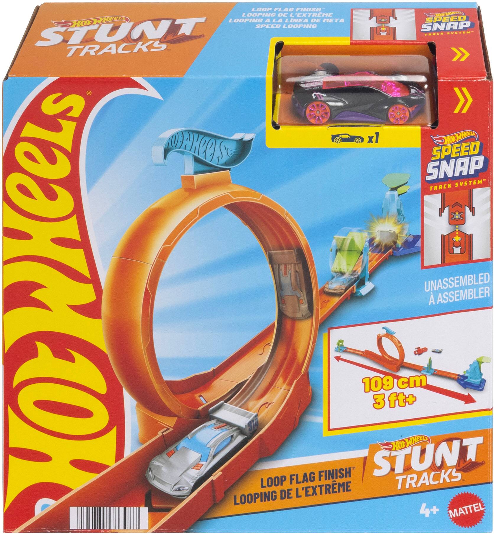 LOOP FLAG FINISH LOOPING DE 'EXTREME  
HOSKCO HOT WHEELS LOOPING A LA LINEA DE META SPEED STUNT SPEED LOOPING H SNAP ...- ..... TRACKS x1 Hor WNe ROAKGRS SPEED SNAP TRACK SYSTEM H UNASSEMBLED HOLWHEELS ASSEMBLER 109 cm 3 ft+ HO WHeeLs FLAG FINISH STUNT TRACKS LOOP L'EXTRME LOOPING DE 4+ MATTEL