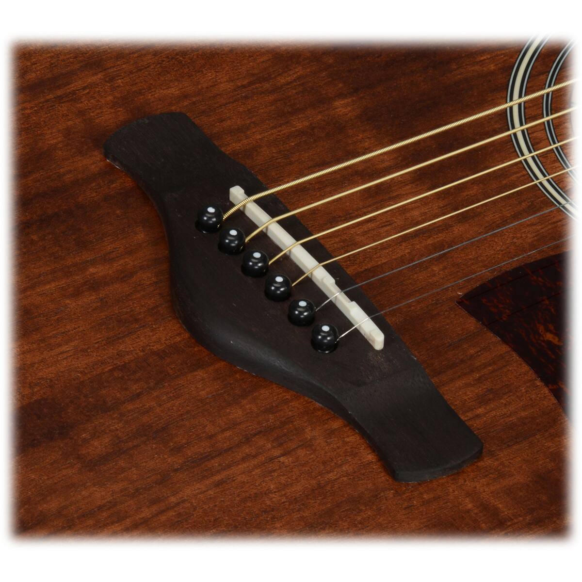 Alt View 8. Ibanez - Ibanez Artwood Series AW54CE Cutaway Dreadnought Acoustic Electric Guitar, Rosewood Fretboard, Open Pore Natural.