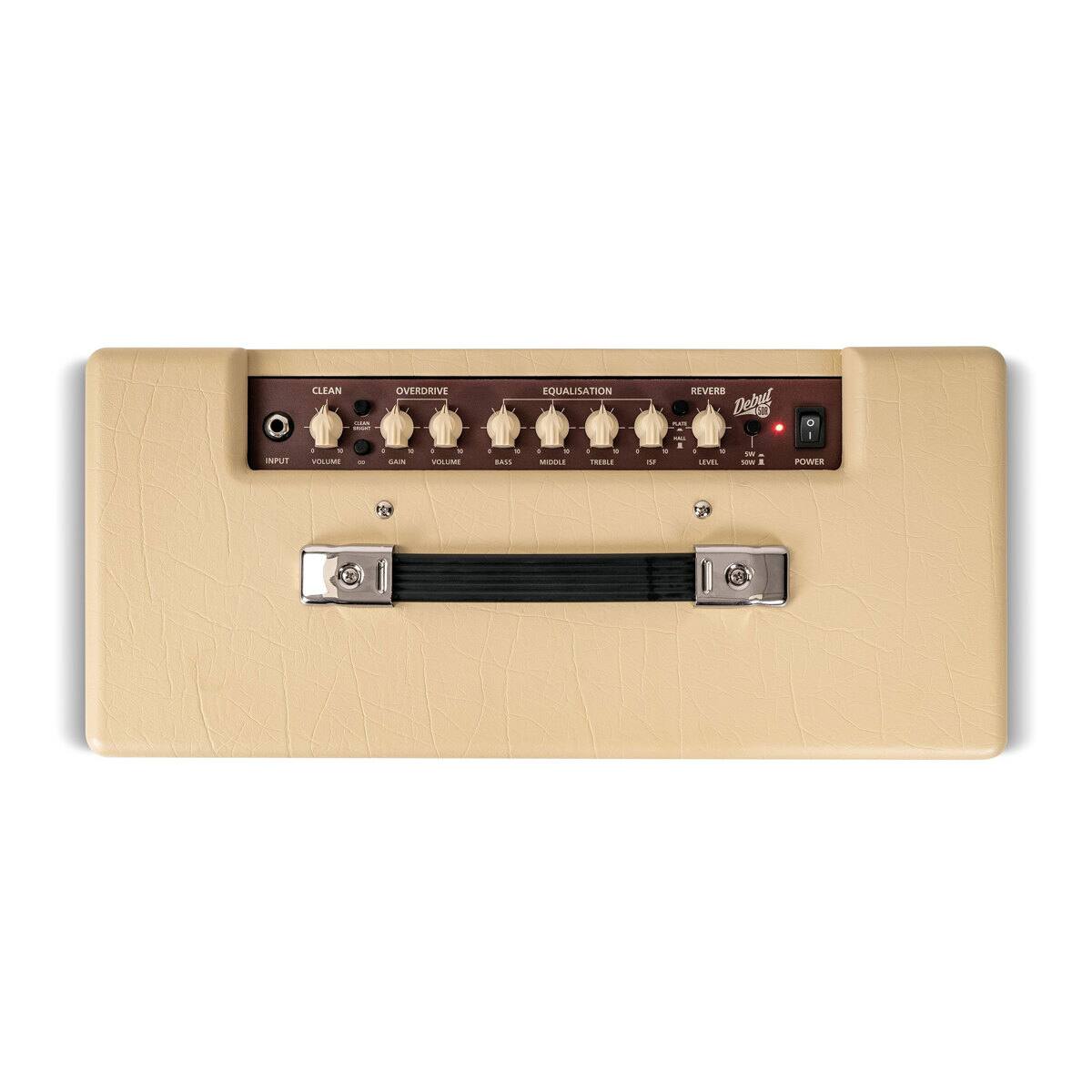 CLEAN CLAB BRENT : 10 VOLUME 00  
OVERDRIVE - : - c SAN VOLUME  
EQUALISATION - % - = - BASS MIDDLE TREBLE  
-  
SI  
REVERB Debul IDA 0 Mix 1 x 0 5 LEVEL 50N 1 POWER