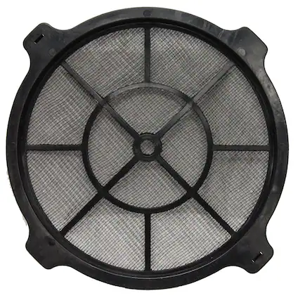 Front. XPOWER - Air Scrubber 12" Diameter Washable Outer Nylon Mesh Filter - Black.