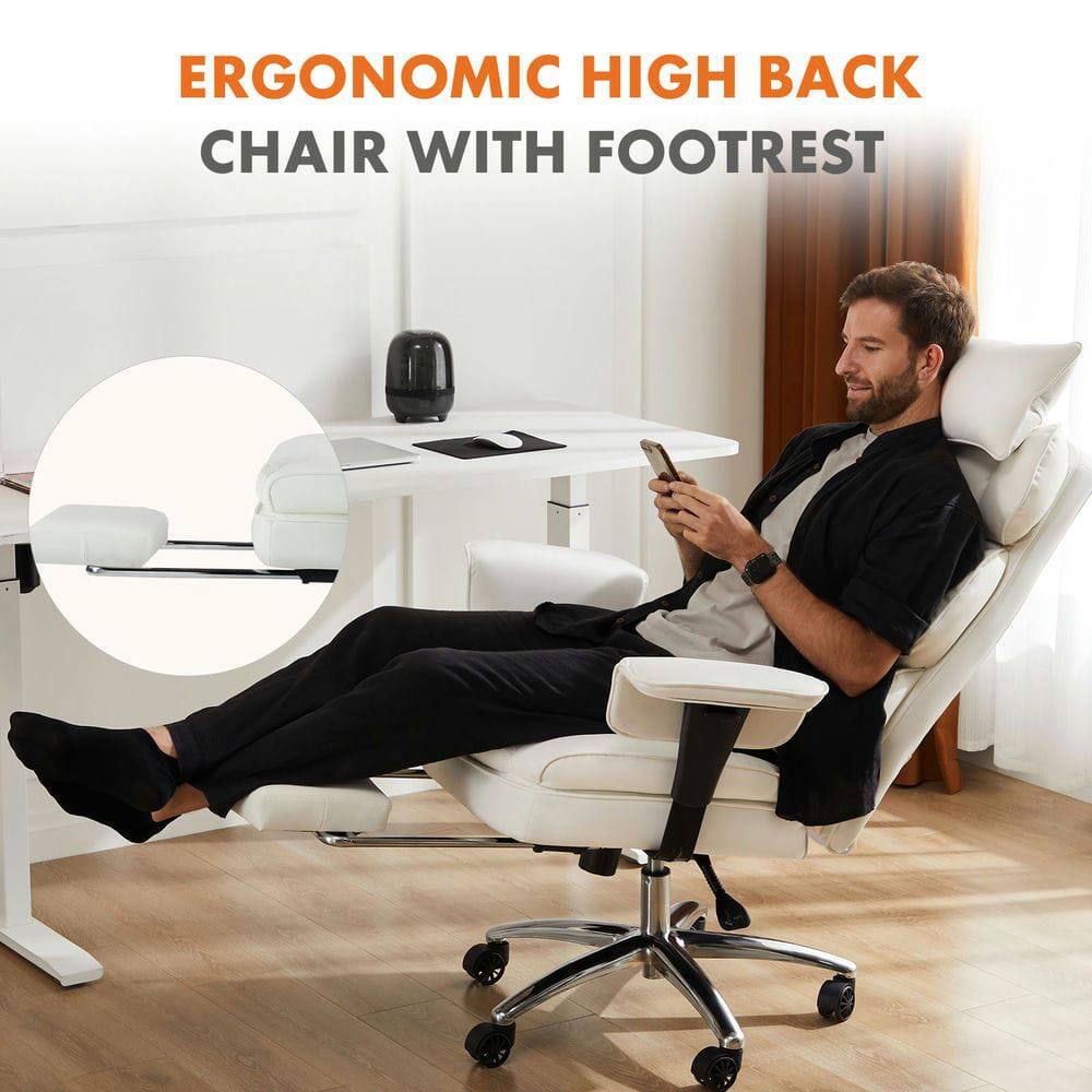 ERGONOMIC HIGH BACK CHAIR WITH FOOTREST