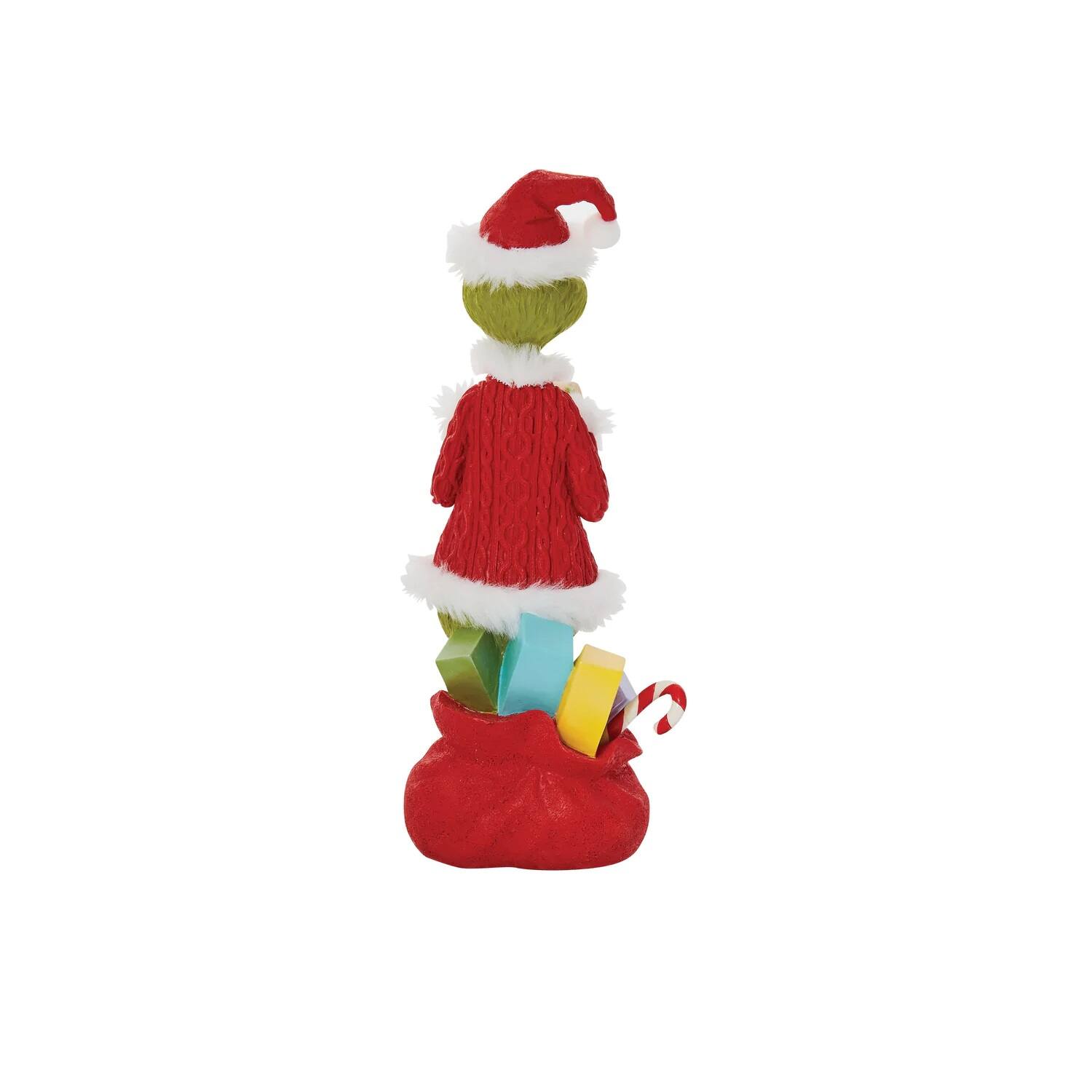 Alt View 4. Department 56 - Department 56 Dr Seuss Grinch Checking His List Christmas Figure #6010972 - Red.
