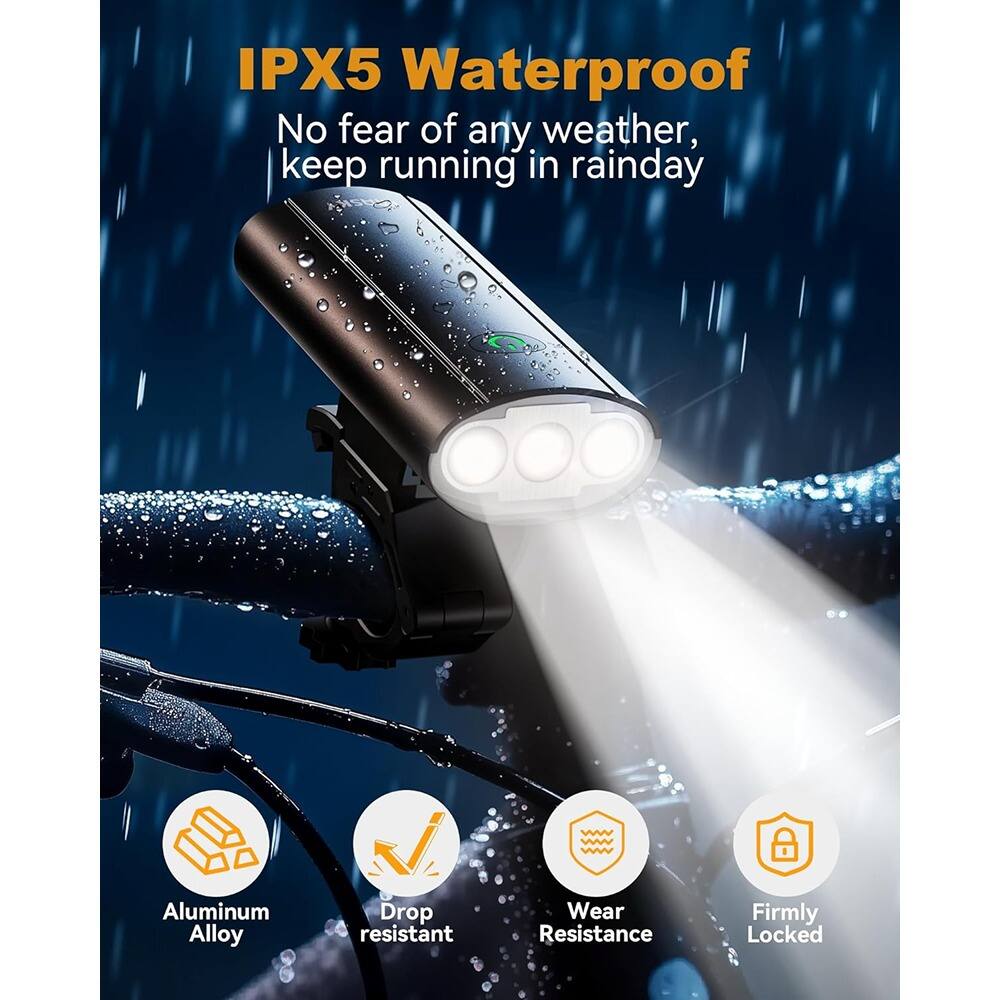IPX5 Waterproof  
No fear of any weather, keep running in rainy day  

- Aluminum Alloy  
- Drop resistant  
- Wear Resistance  
- Firmly Locked