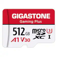 GIGASTONE
Gaming Plus
512 GB
A1 V30
microSDXC I
U3