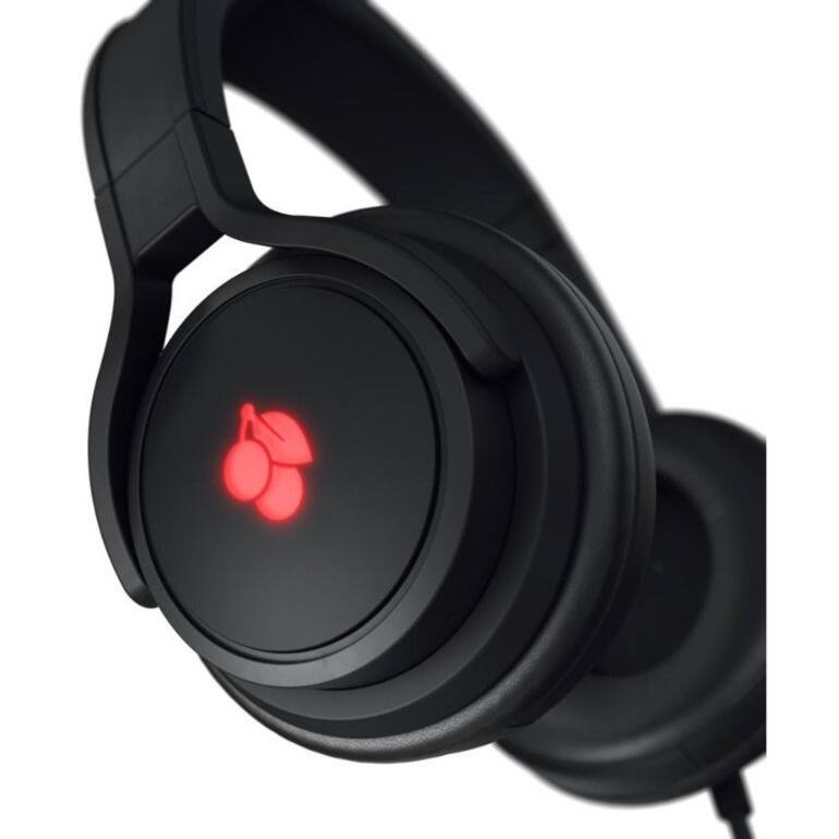 Alt View 3. CHERRY - CHERRY HC 2.2 Office and Gaming Headset - Black, Detachable Microphone, Virtual 7.1 Surround Sound, Replaceable ear - Black.