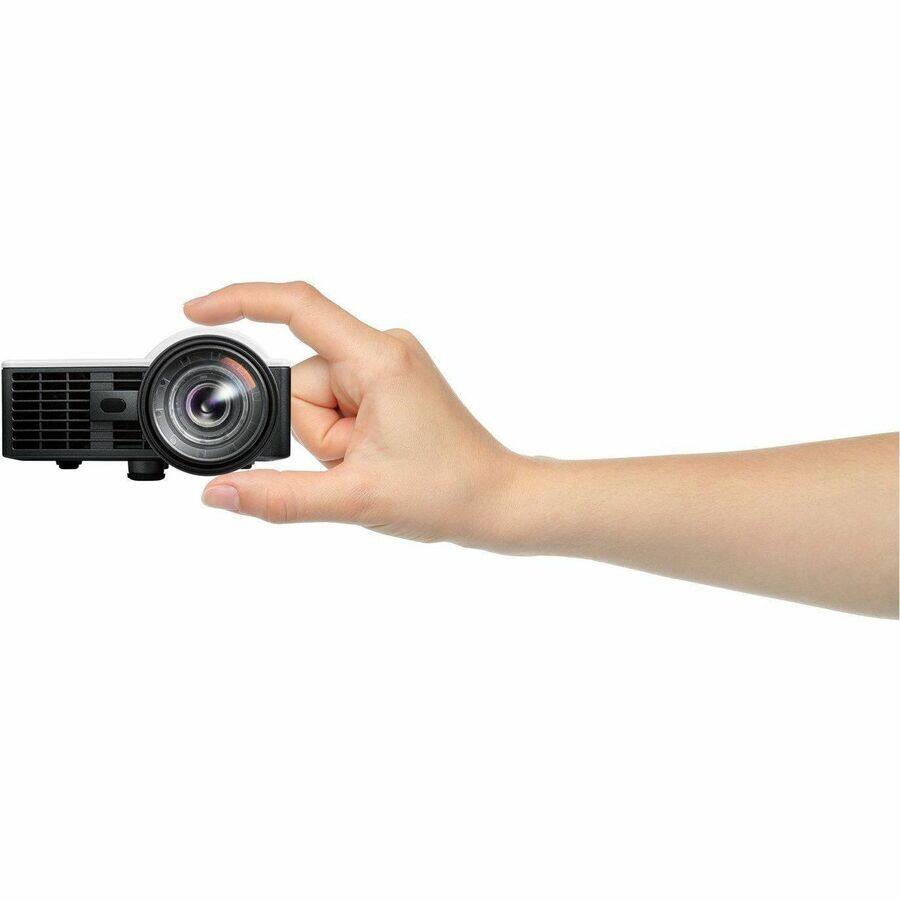 Alt View 8. Optoma - Optoma ML1050STi 3D Ready Short Throw DLP Projector - 16:10 - White - Front - 1080i - 20000 Hour Normal Mode - 20,000:1 - White.