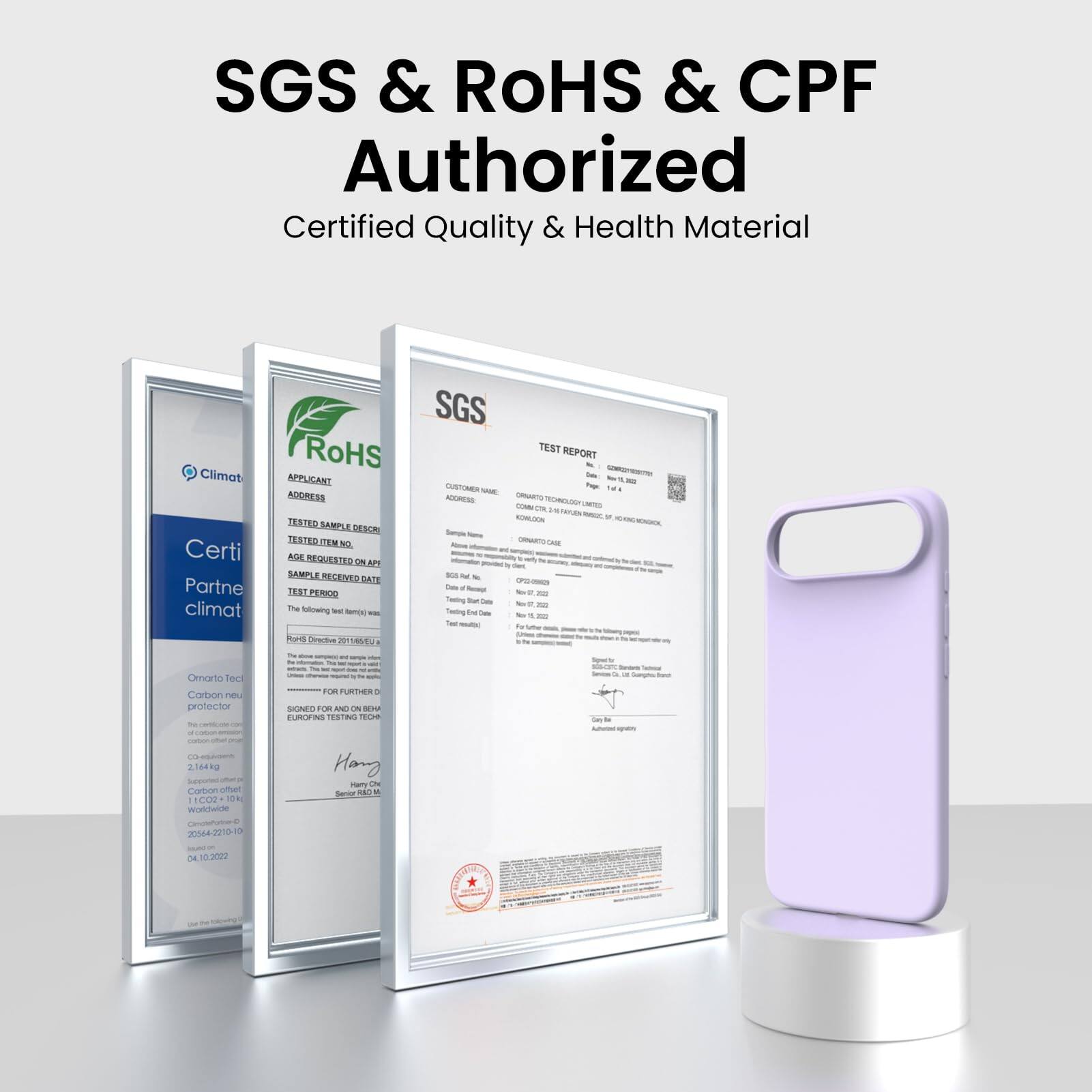 SGS & RoHS & CPF Authorized  
Certified Quality & Health Material  

Climat  
Certified Partner  

RoHS  
Certified Partner  

SGS  
TEST REPORT  

APPLICANT  
ADDRESS  

TESTED ITEM NO  

TEST PERIOD  

SAMPLE RECEIVED DATE  

AGE REQUESTED ON  

TESTED DATE  

The following test items have been tested in accordance with the requirements of the RoHS Directive 2011/65/EU.  

This certificate is issued for the purpose of compliance with the requirements of the RoHS Directive 2011/65/EU.  

This certificate is issued for the purpose of compliance with the requirements of the RoHS Directive 2011/65/EU.  

This certificate is issued for the purpose of compliance with the requirements of the RoHS Directive 2011/65/EU.  

This certificate is issued for the purpose of compliance with the requirements of the RoHS Directive 2011/65/EU.  

This certificate is issued for the purpose of compliance with the requirements of the RoHS Directive 2011/65/EU.  

This certificate is issued for the purpose of compliance with the requirements of the RoHS