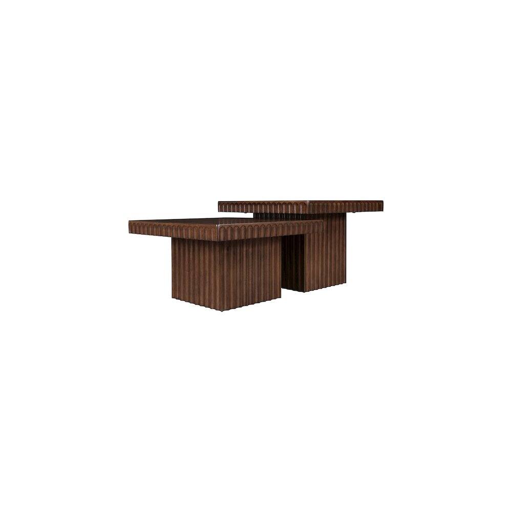 Alt View 2. Meridian Furniture - Spencer Brown Oak Veneer Coffee Table - Brown.