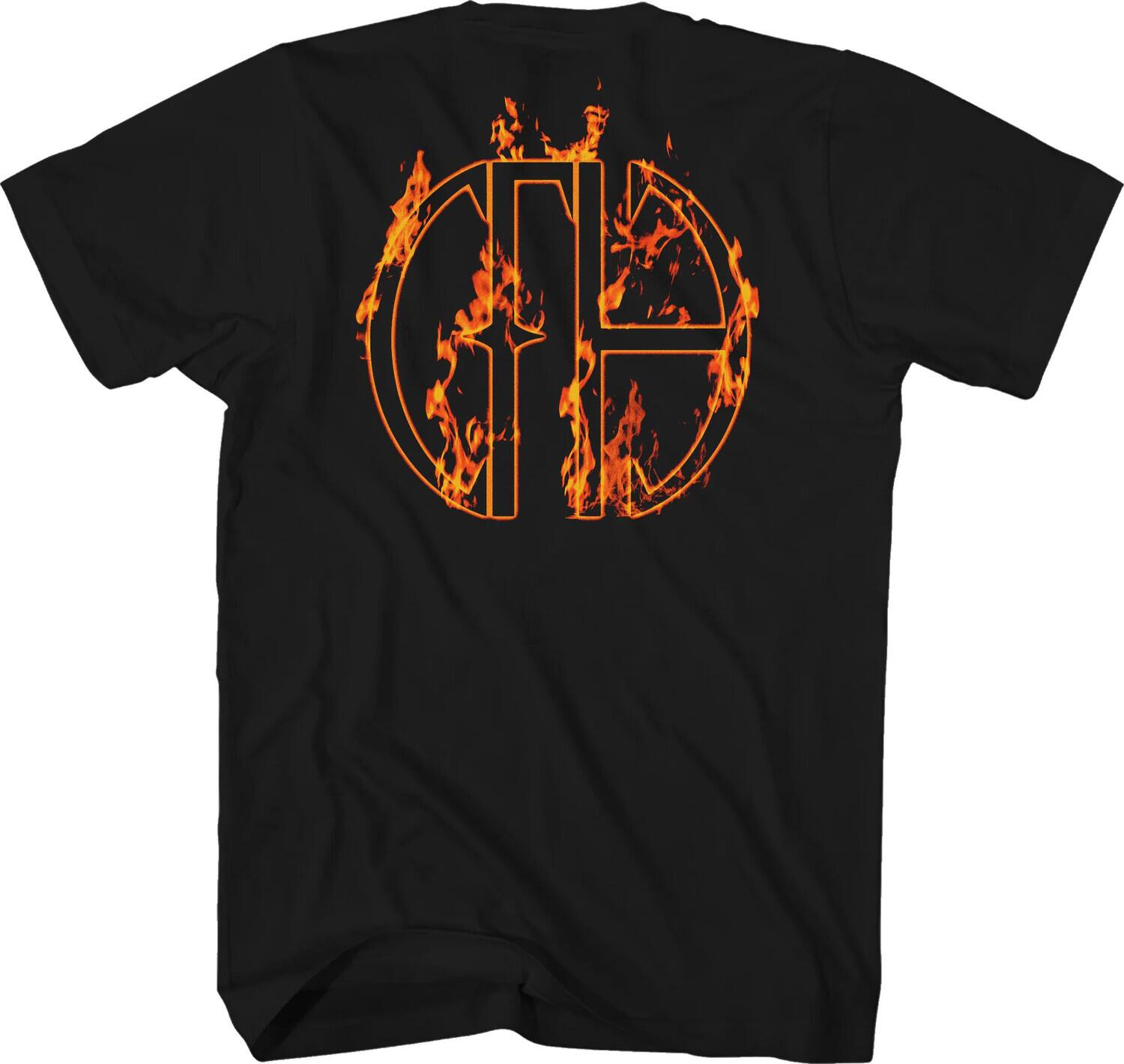 Alt View 1. PopMarket - Pantera - Pantera - Flames Band Photo T-Shirt - Small Black 31512050A1   - APPAREL - Multicolor.