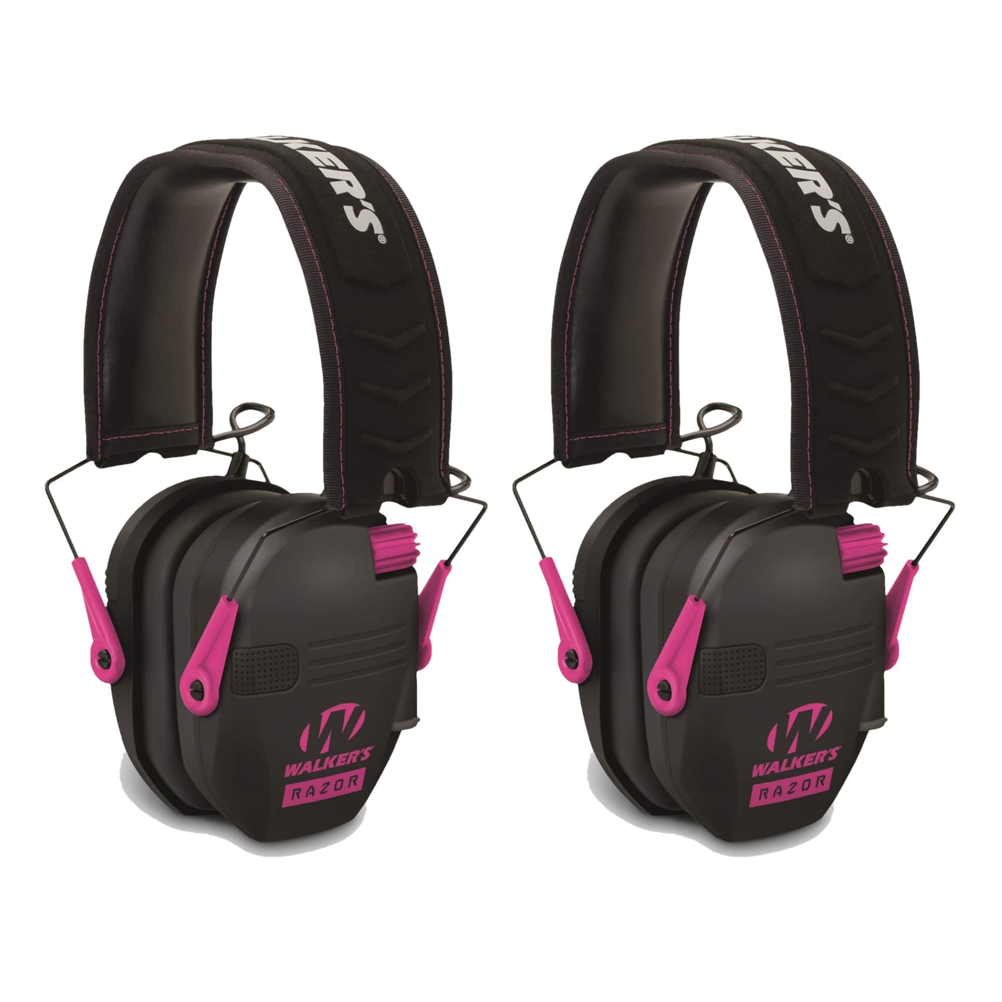 Walkers - Walker's Razor Slim Electronic Shooting Muffs 2-Pack, Pink - Black/Pink price history on PriceWatchPro
