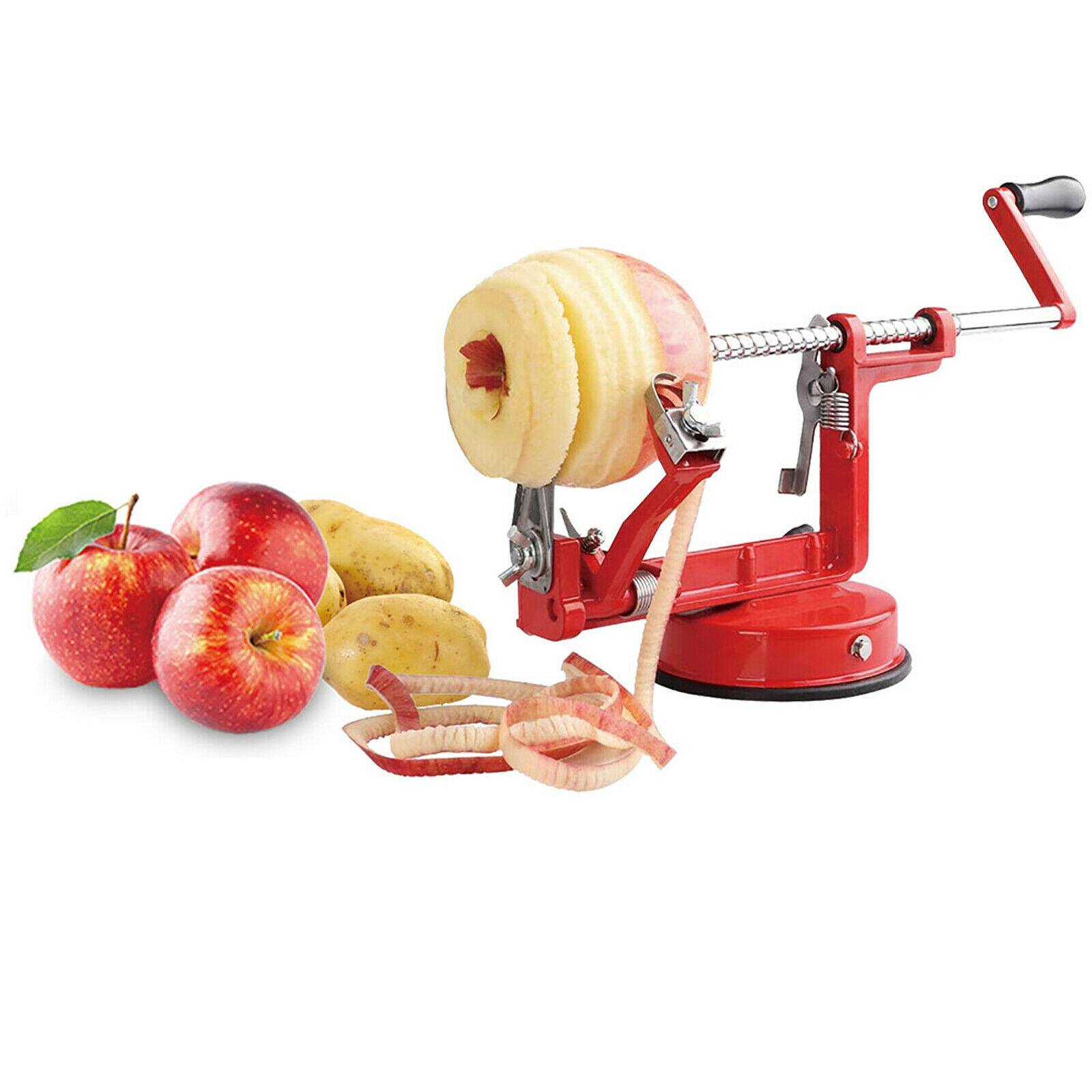 Alt View 8. Winado - 3 in 1 Stainless Steel Potato Apple Peeler Corer Slicer Cutter Chopper Pear Fruit Easy Cut Cutter Kitchen Tool - Red.