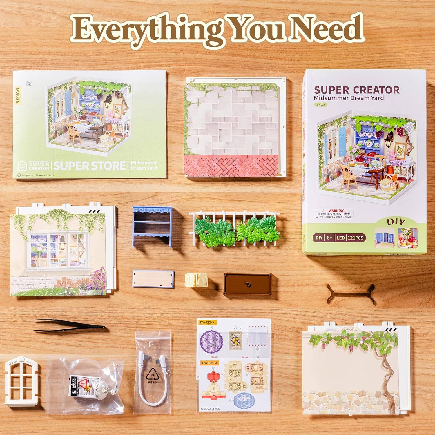 Everything You Need

SUPER CREATOR Midsummer Dream Yard - SUPER STORE

SUPER CREATOR Midsummer Dream Yard

DIY 8+ LED 121PCS

DW021K

DW021K

R1