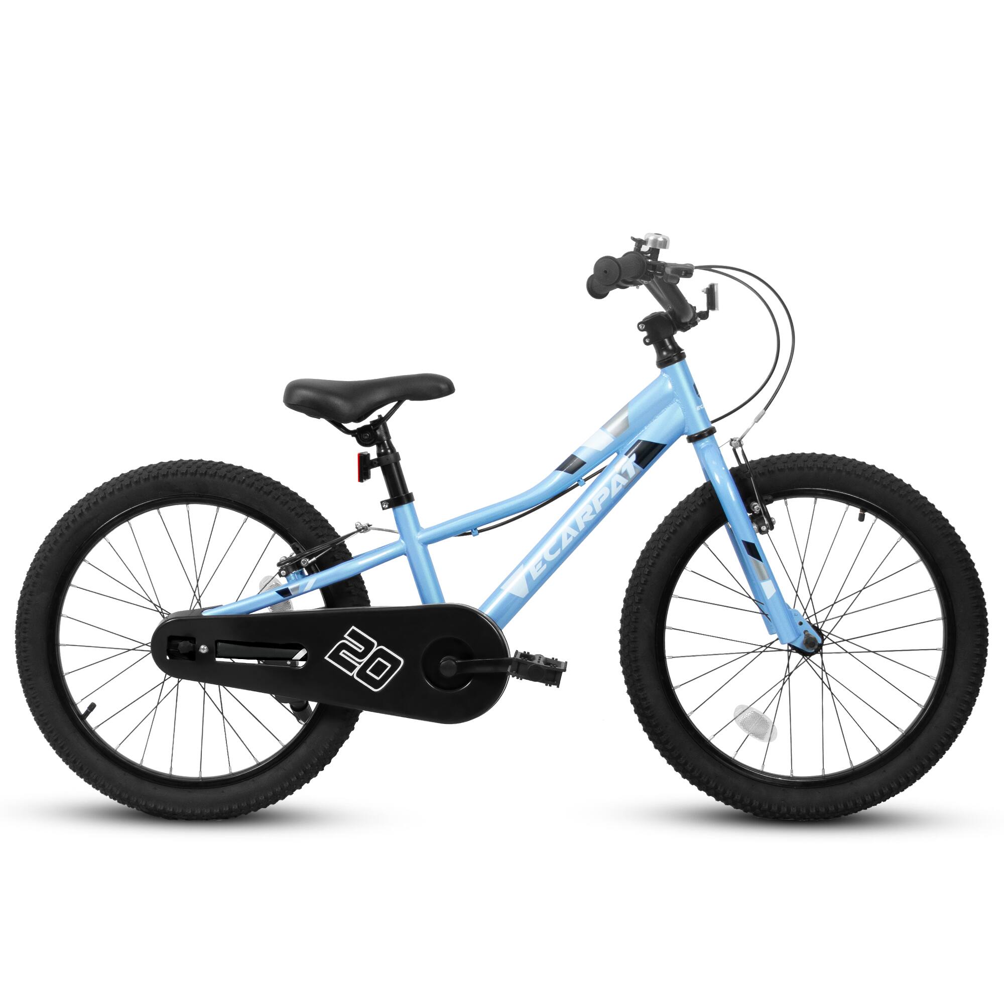 Alt View 1. Anysun - 20 Inch Kids Bike for Boys Girls Ages 4-7 Years 1-Speed Childrens Bicycle with Training Wheels & Dual Brakes - Blue.
